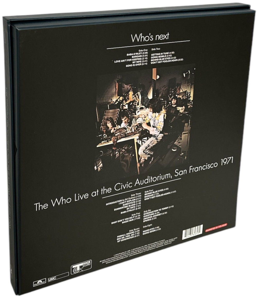 The Who Who's Next 50th Anniversary + San Francisco Live 1971 UK Vinyl Box Set 0602435858531