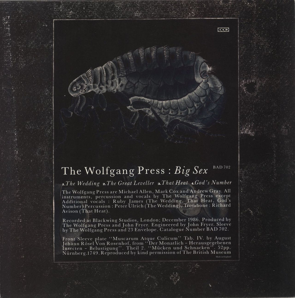 The Wolfgang Press Big Sex UK 12" vinyl single (12 inch record / Maxi-single)