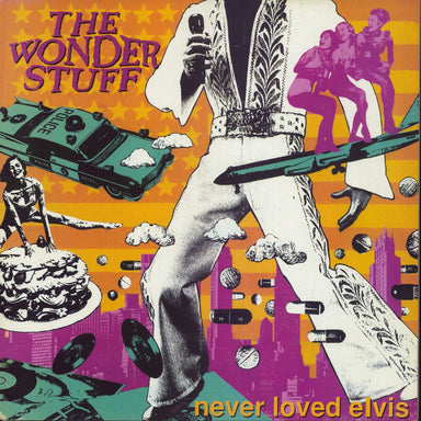 The Wonder Stuff Never Loved Elvis - EX UK vinyl LP album (LP record) 847252-1