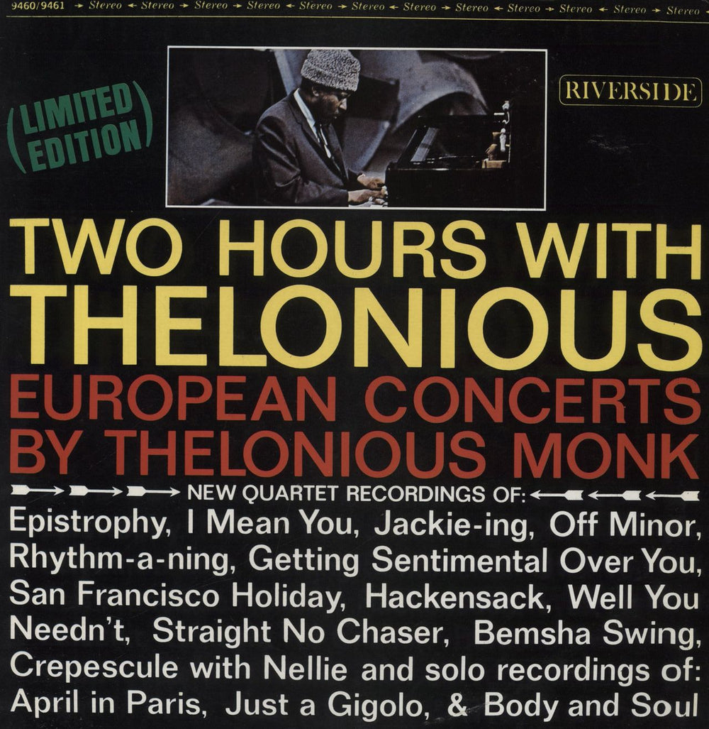 Thelonious Monk Two Hours With Thelonious French 2-LP vinyl record set (Double LP Album) 68.922