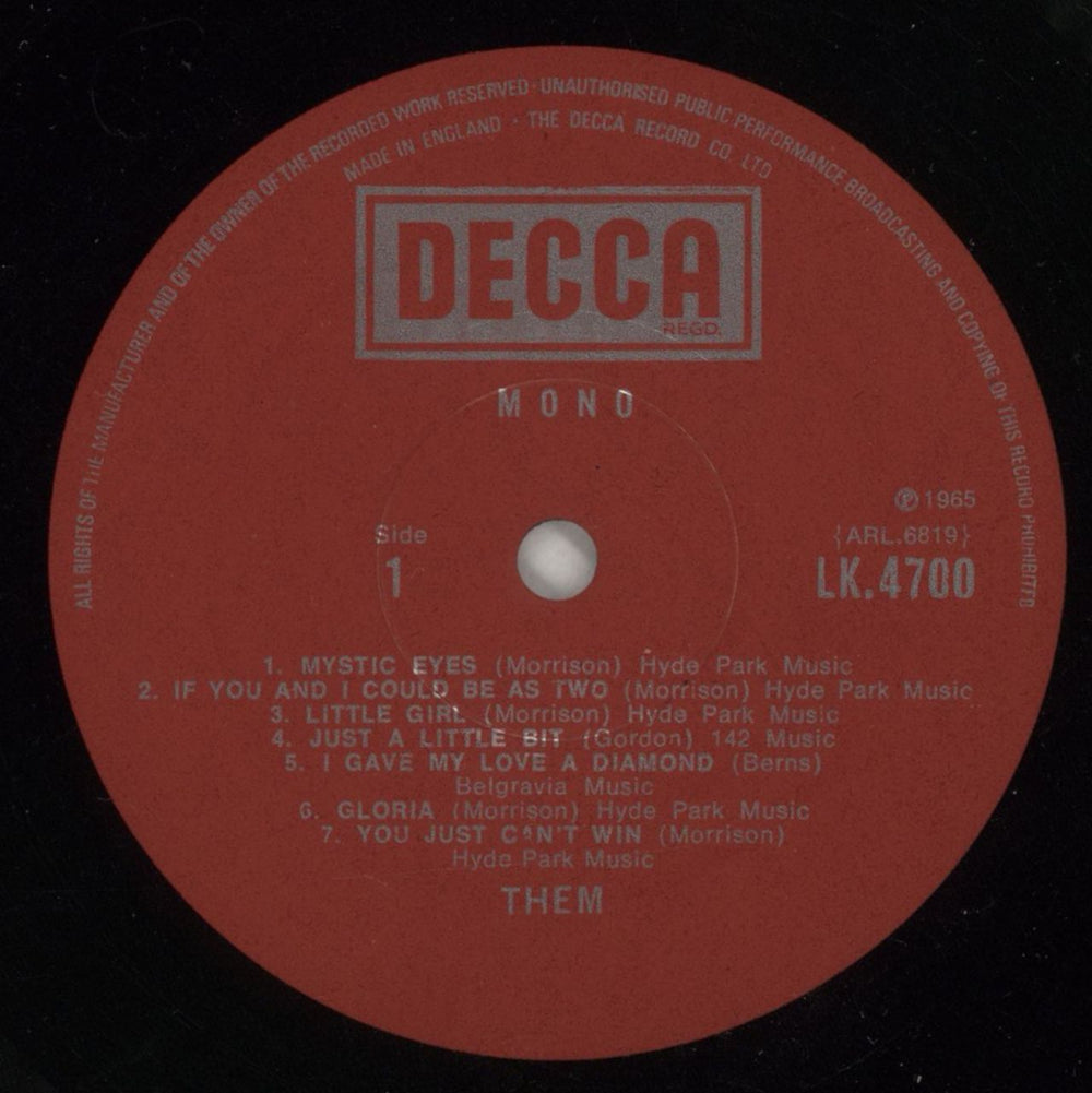 Them Them UK vinyl LP album (LP record) T-MLPTH210972