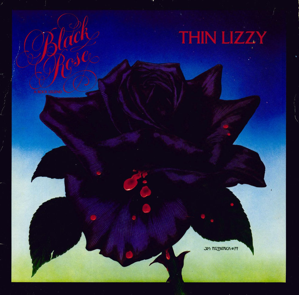 Thin Lizzy Black Rose + inner - VG UK vinyl LP album (LP record) 9102032