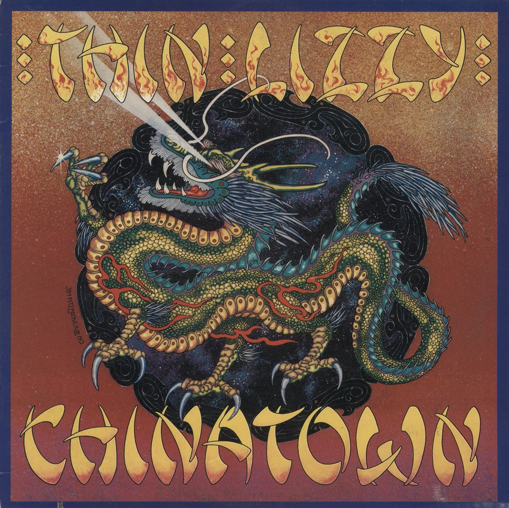 Thin Lizzy Chinatown US vinyl LP album (LP record) BSK3496