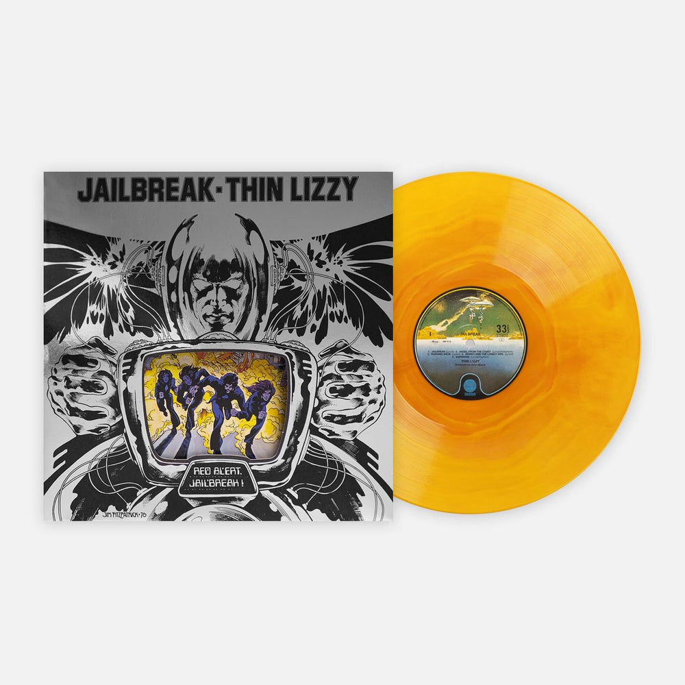 Thin Lizzy Jailbreak - Overmaster Orange Vinyl 180 Gram + Art Print UK vinyl LP album (LP record) VMP1242-LP