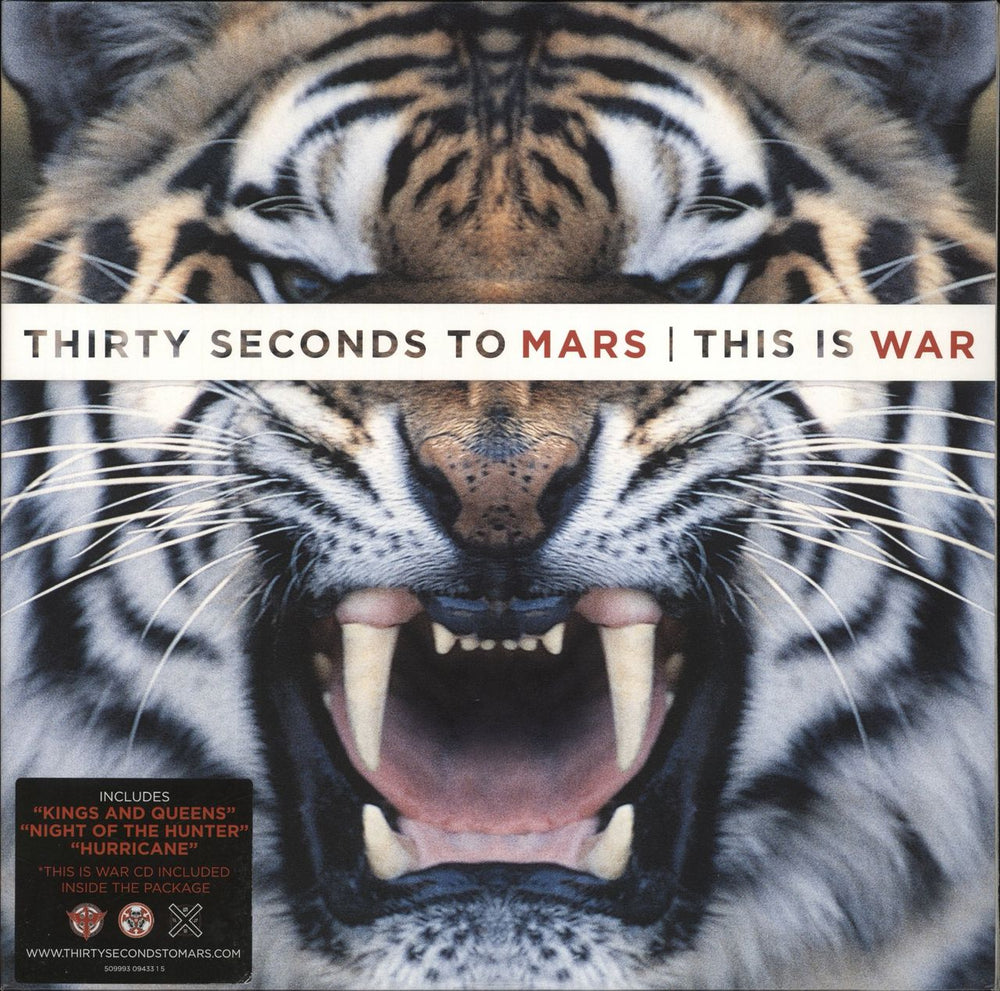 Thirty Seconds To Mars This Is War UK 2-LP vinyl record set (Double LP Album) VUSLPX299