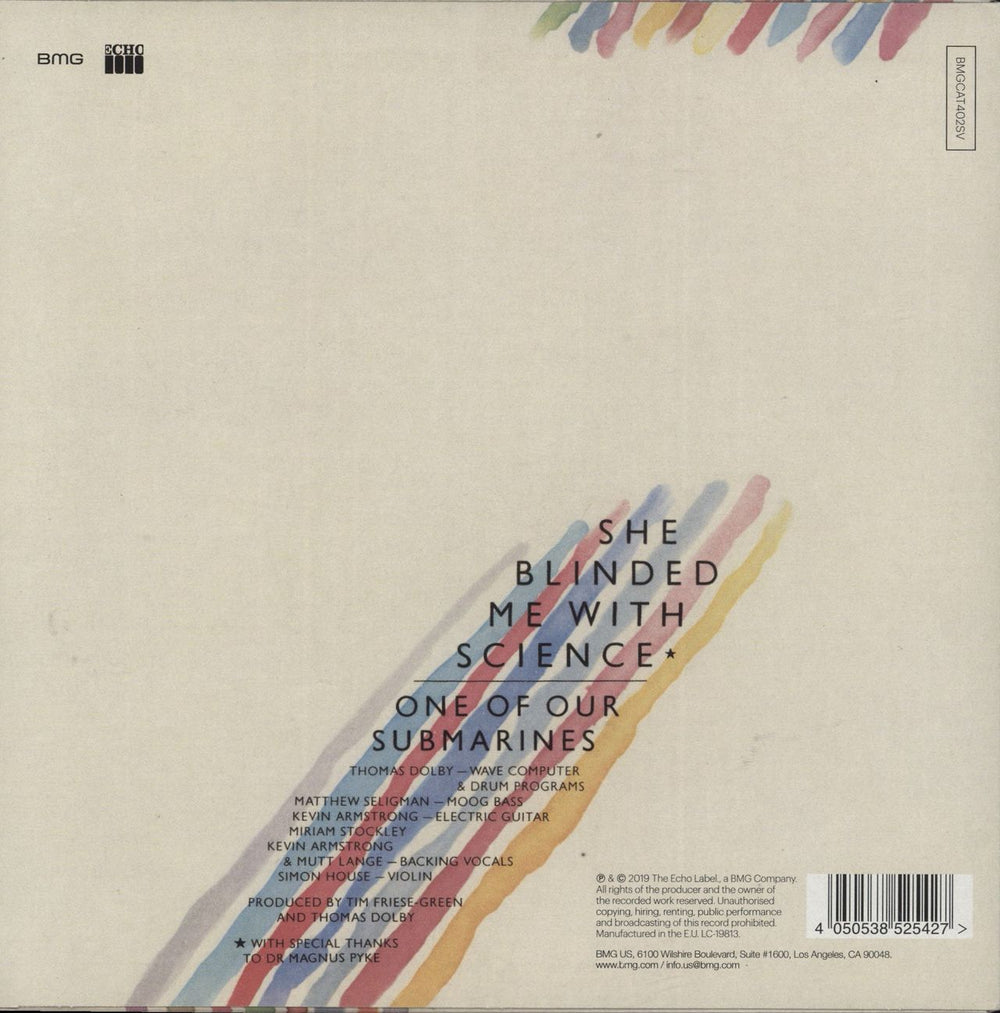 Thomas Dolby She Blinded Me With Science UK 7" vinyl single (7 inch record / 45) 4050538525427