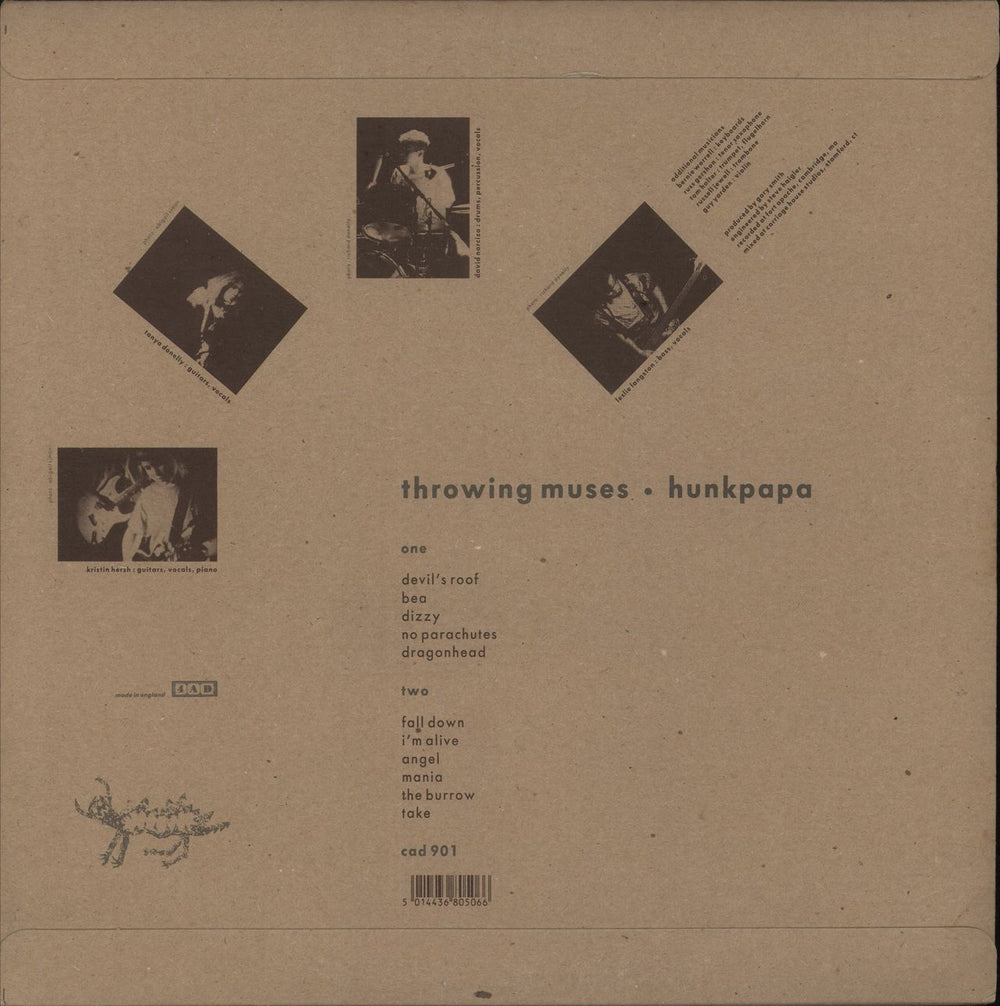 Throwing Muses Hunkpapa - Card Flipback sleeve UK vinyl LP album (LP record) 5014436901010