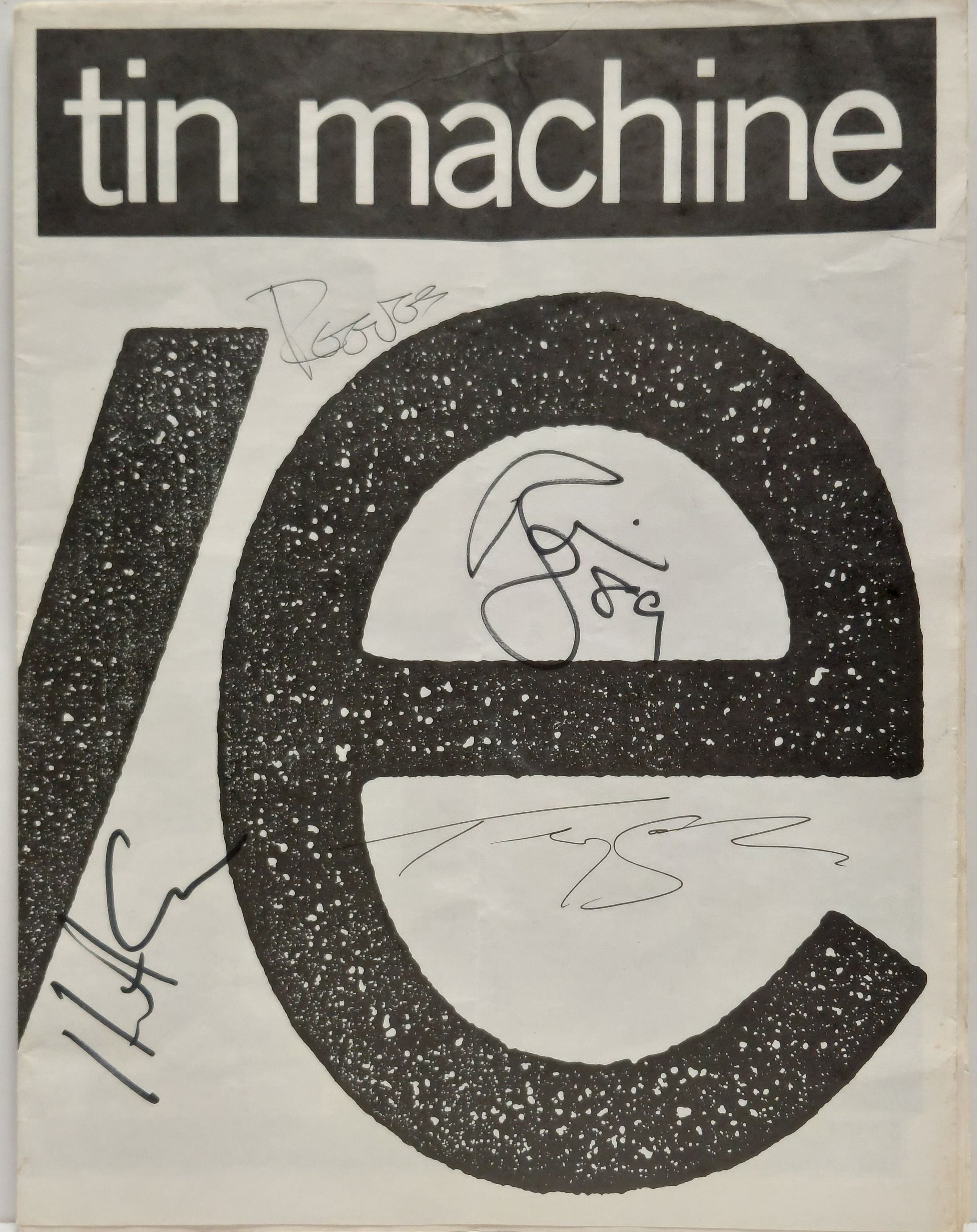 Tin Machine Live - Fully Autographed + Ticket Stub UK tour programme TOUR PROGRAMME