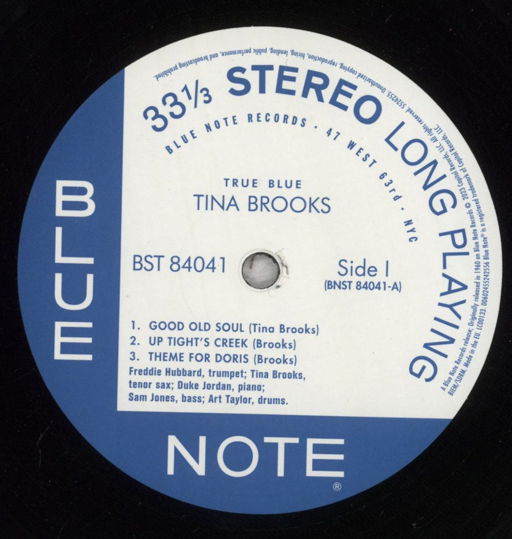 Tina Brooks True Blue - 180 Gram Vinyl US vinyl LP album (LP record) INBLPTR845110