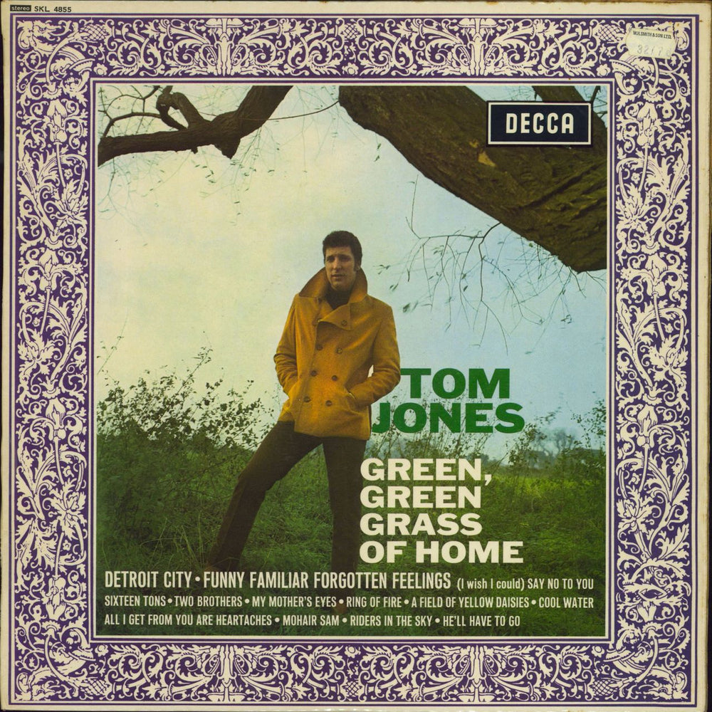 Tom Jones Green Green Grass Of Home - Fully Laminted Sleeve UK vinyl LP album (LP record) SKL4855