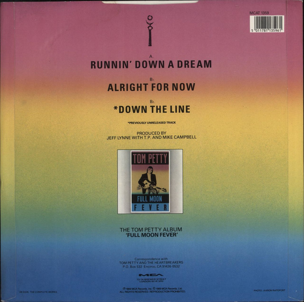 Tom Petty & The Heartbreakers Running Down A Dream UK 12" vinyl single (12 inch record / Maxi-single) 5011781135961