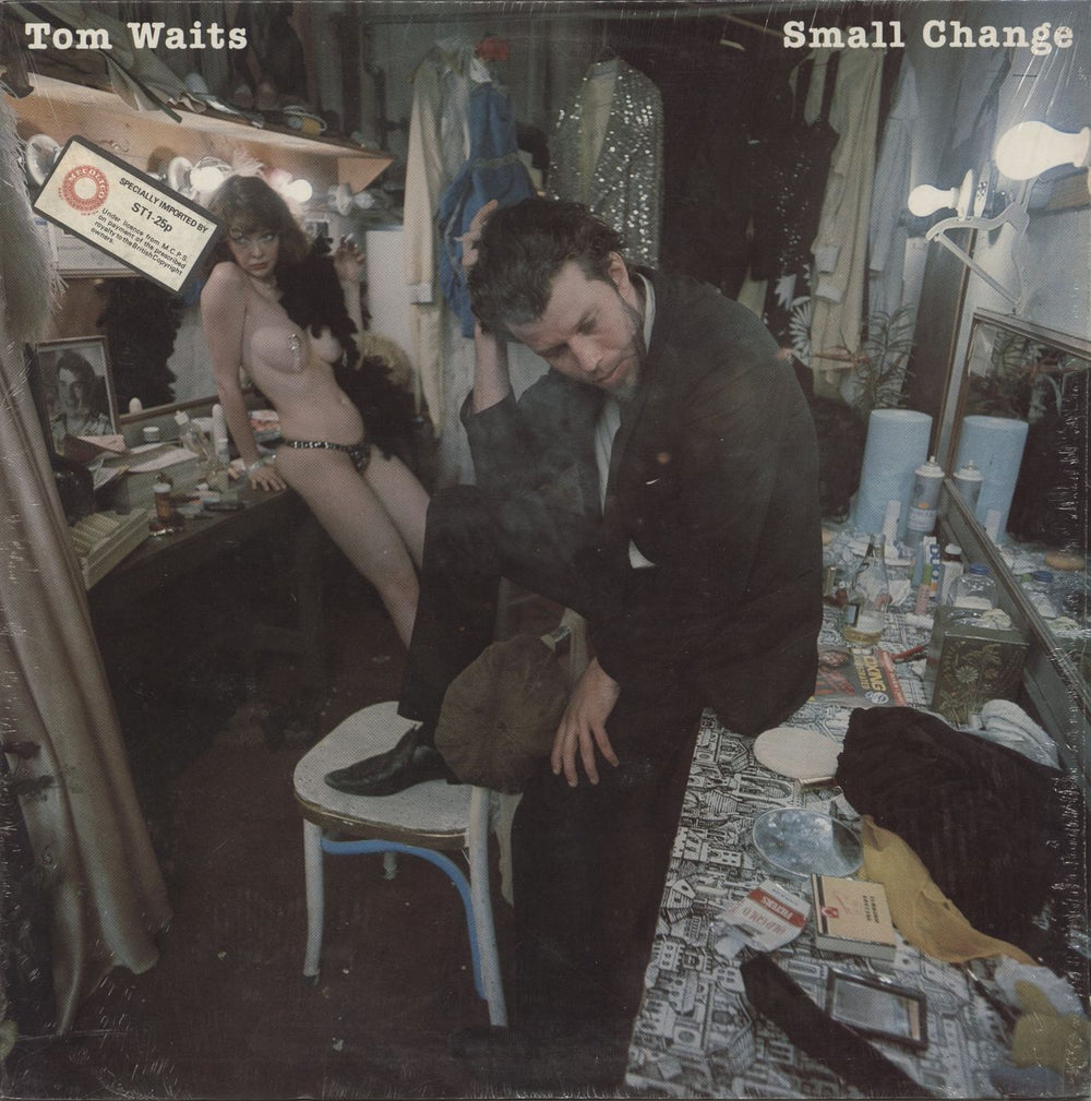 Tom Waits Small Change US Promo vinyl LP album (LP record) 7E-1078