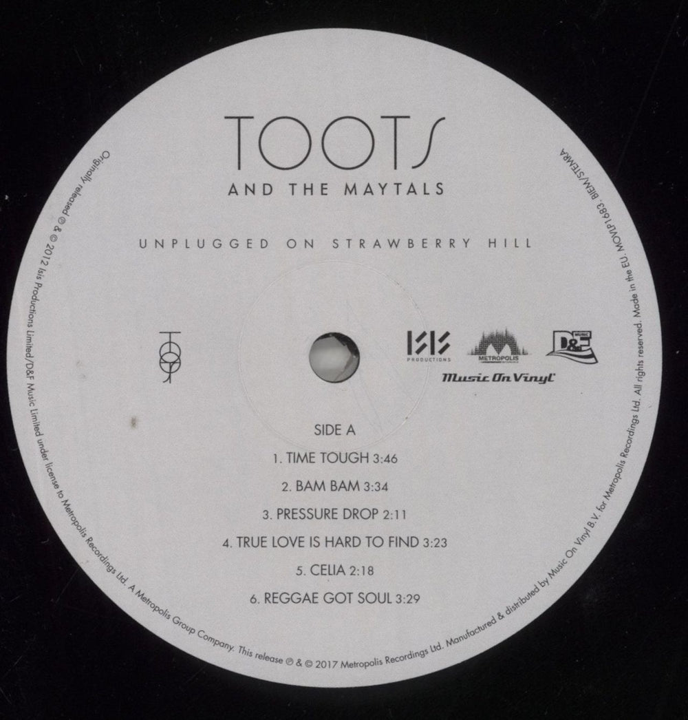 Toots & The Maytals Unplugged On Strawberry Hill - 180 Gram UK vinyl LP album (LP record) OO9LPUN857760