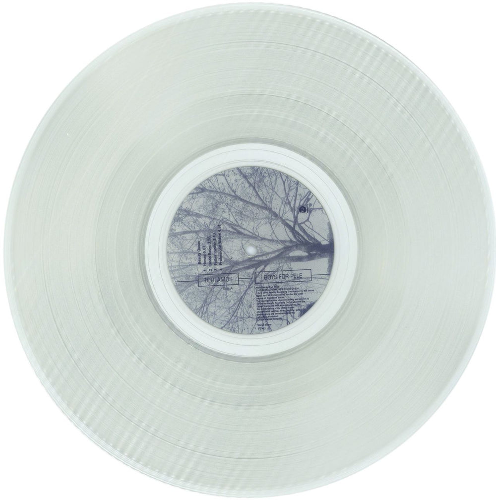 Tori Amos Boys For Pele - Clear Vinyl UK 2-LP vinyl record set (Double LP Album) TOR2LBO868002