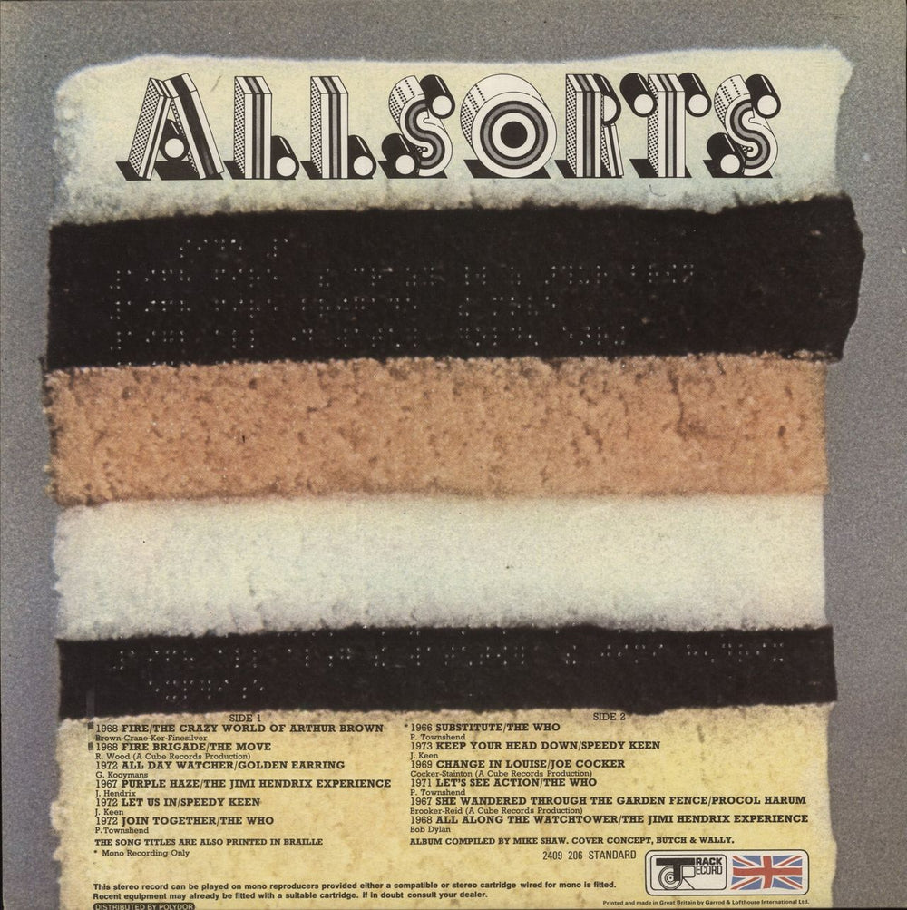 Track Records Peppermint Allsorts UK vinyl LP album (LP record)