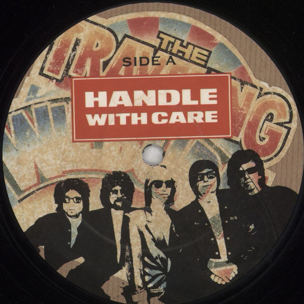 Traveling Wilburys Handle With Care - EX UK 12" vinyl single (12 inch record / Maxi-single) TRV12HA825360