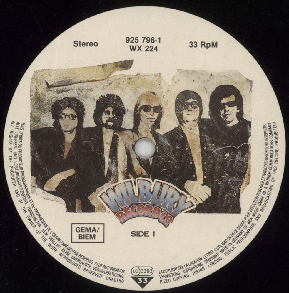 Traveling Wilburys Volume One UK vinyl LP album (LP record) TRVLPVO60515