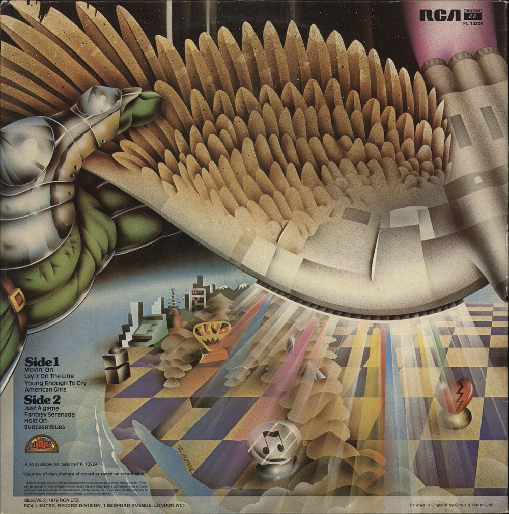 Triumph Just A Game - Gatefold UK vinyl LP album (LP record)