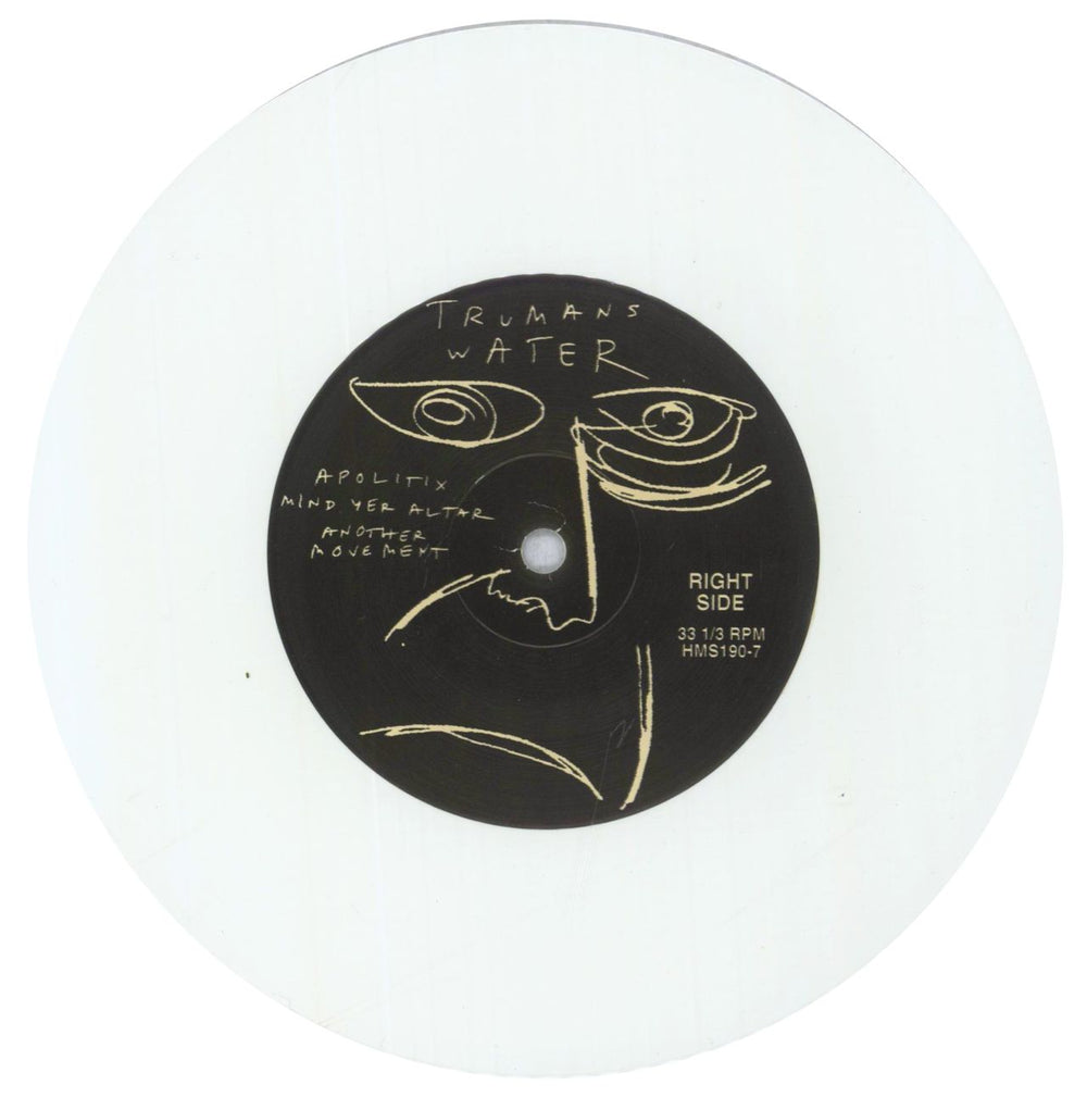 Trumans Water Our Scars Like Badges - White Vinyl US 7" vinyl single (7 inch record / 45) TUT07OU837806