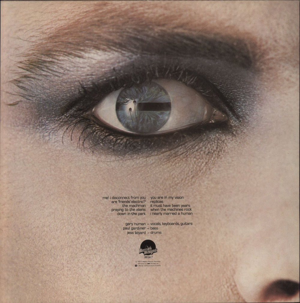 Tubeway Army Replicas + Inner - EX UK vinyl LP album (LP record)