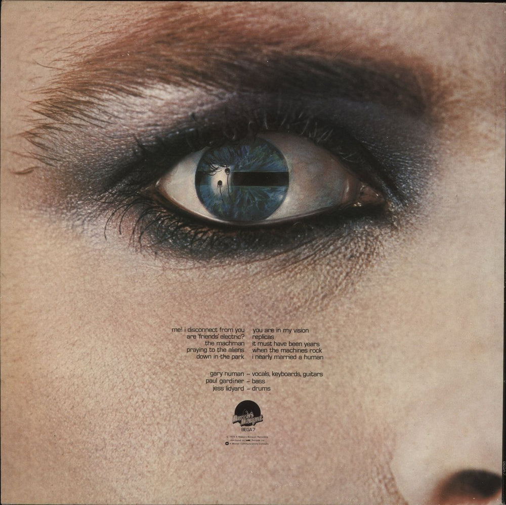 Tubeway Army Replicas + Inner - VG UK vinyl LP album (LP record)