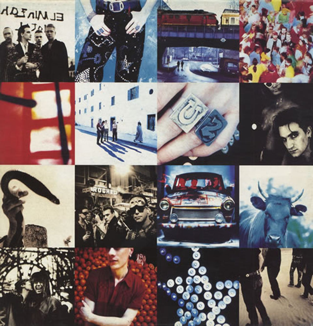 U2 Achtung Baby - Uncensored Sleeve + Inner - EX UK vinyl LP album (LP record) U28