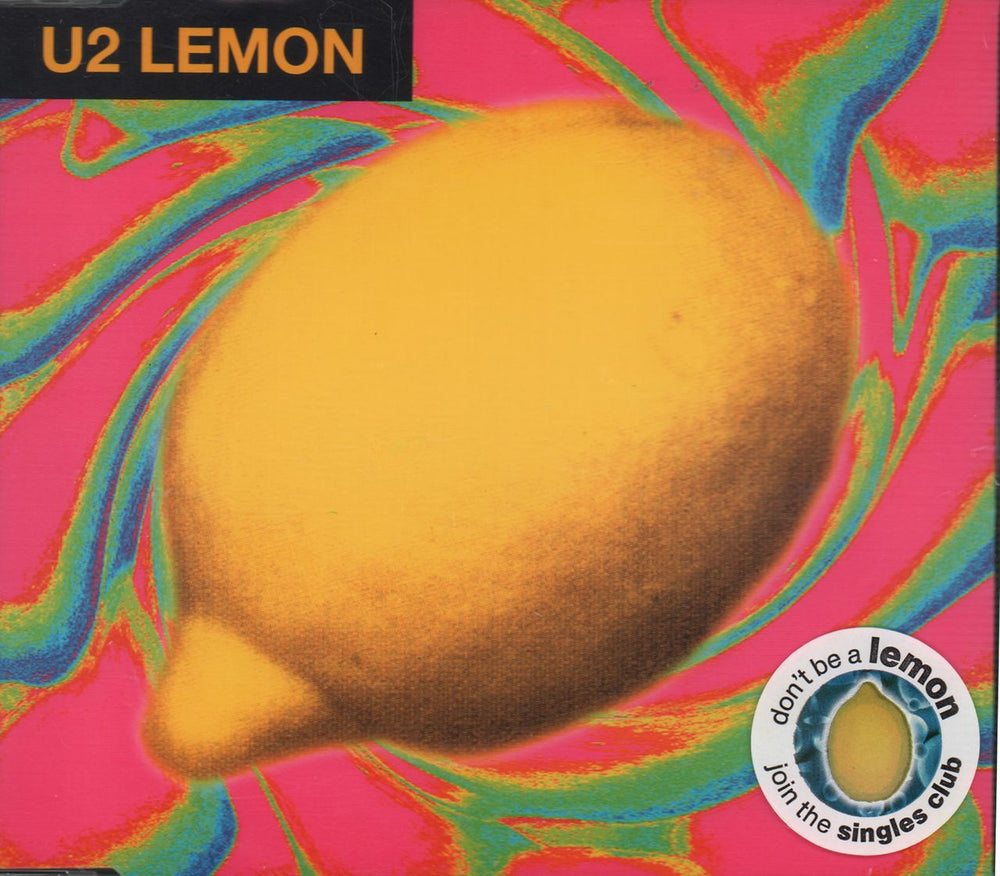U2 Lemon - Silver Pressed Disc UK Promo CD single (CD5 / 5") LEMCD1