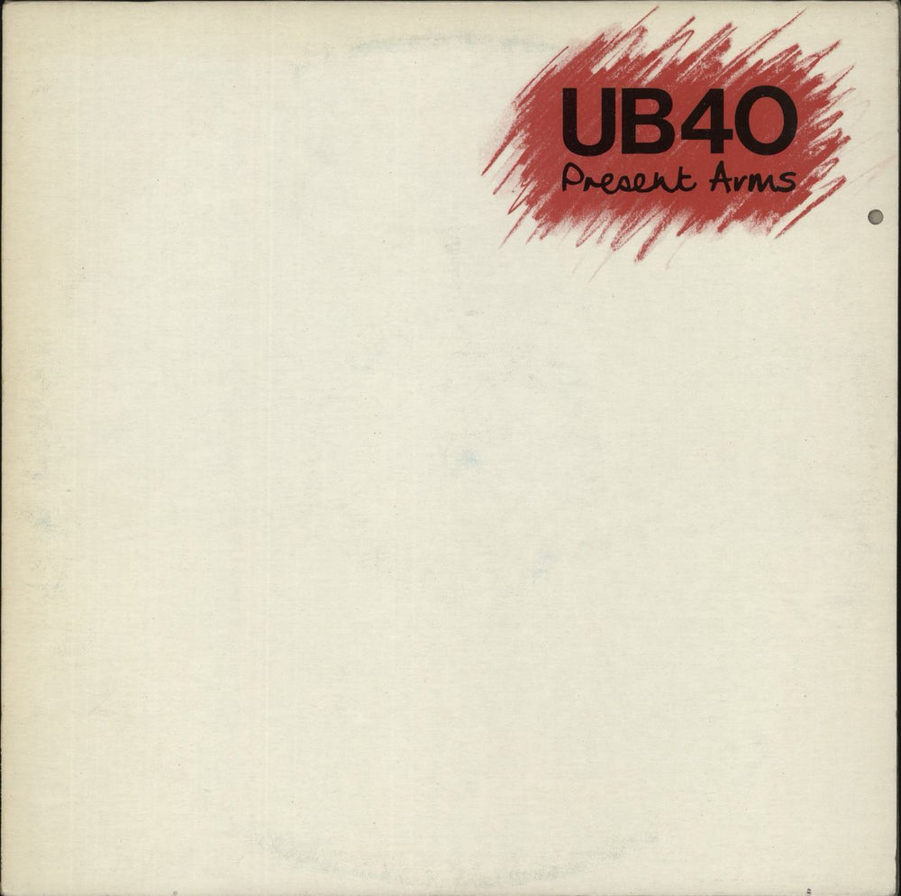 UB40 Present Arms + 12" UK vinyl LP album (LP record) LPDEP1