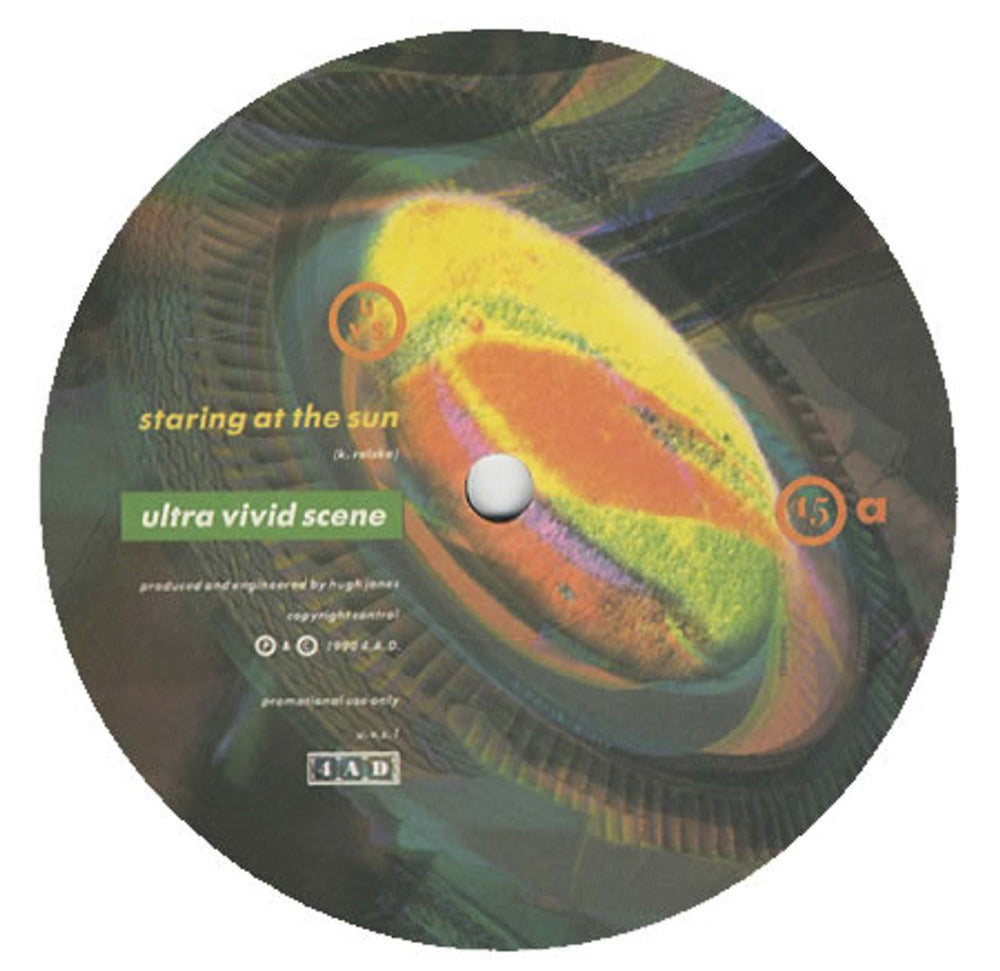 Ultra Vivid Scene Staring At The Sun UK Promo 12" vinyl single (12 inch record / Maxi-single) UVS1