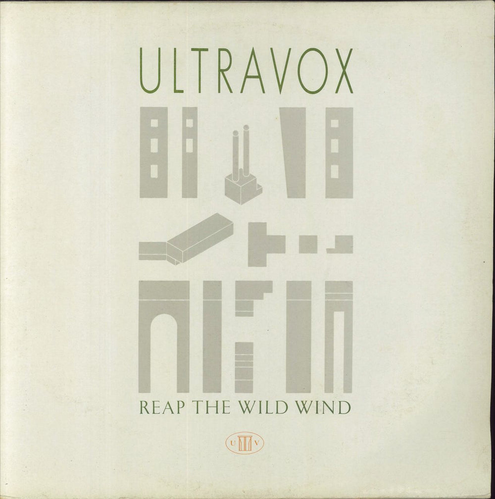 Ultravox Reap The Wild Wind - embossed p/s UK 12" vinyl single (12 inch record / Maxi-single) CHS122639