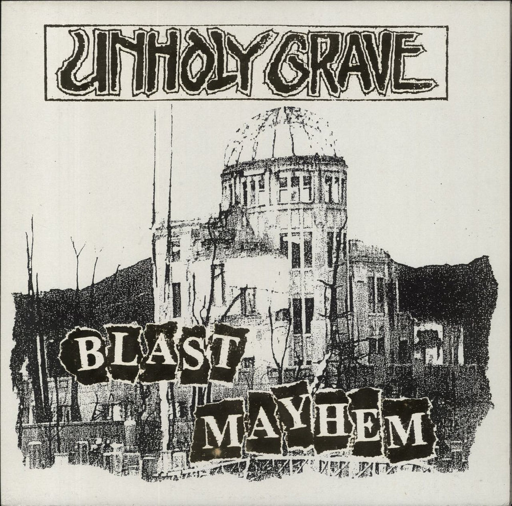 Unholy Grave Blast Mayhem Italian vinyl LP album (LP record) GB061