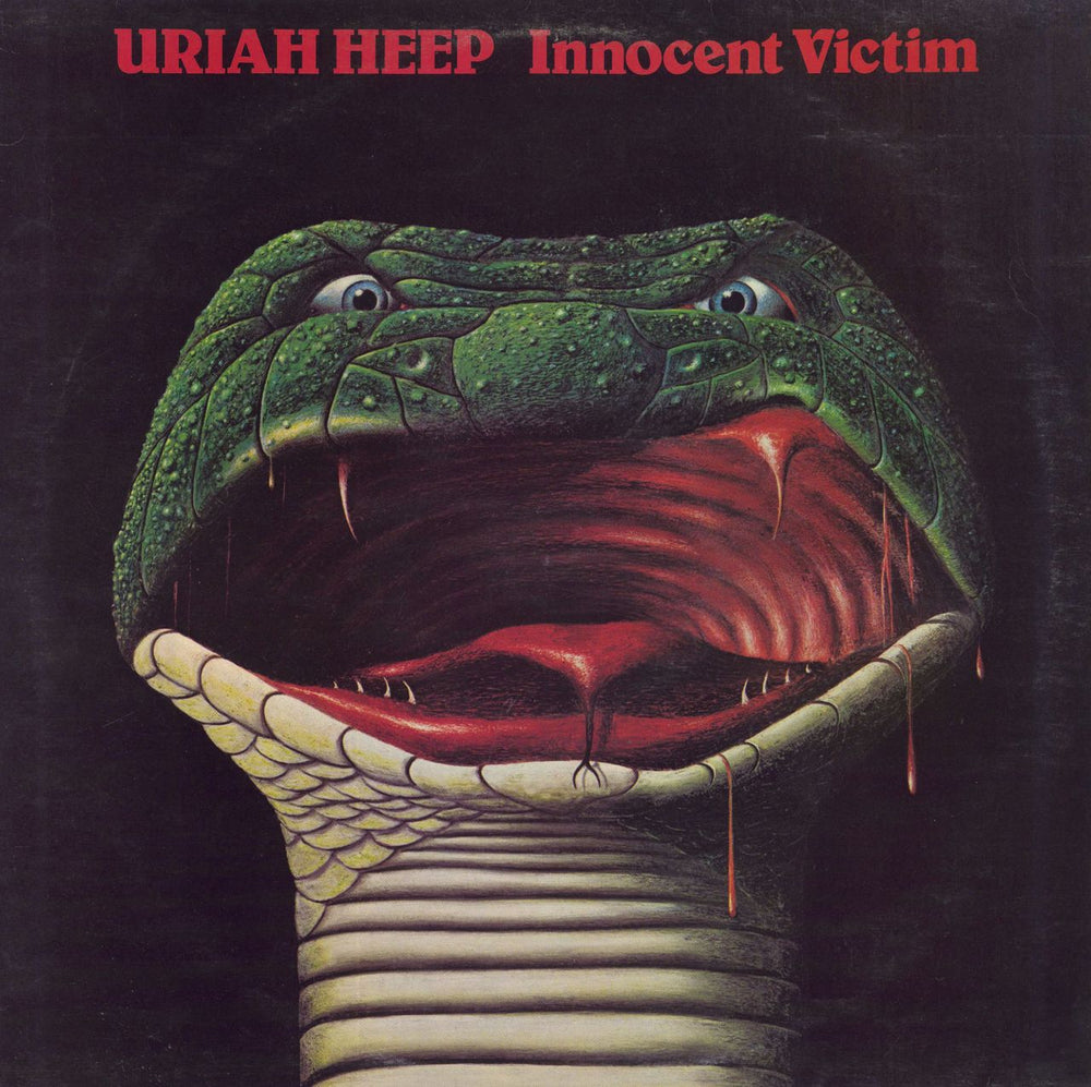 Uriah Heep Innocent Victim - EX UK vinyl LP album (LP record) BRON504