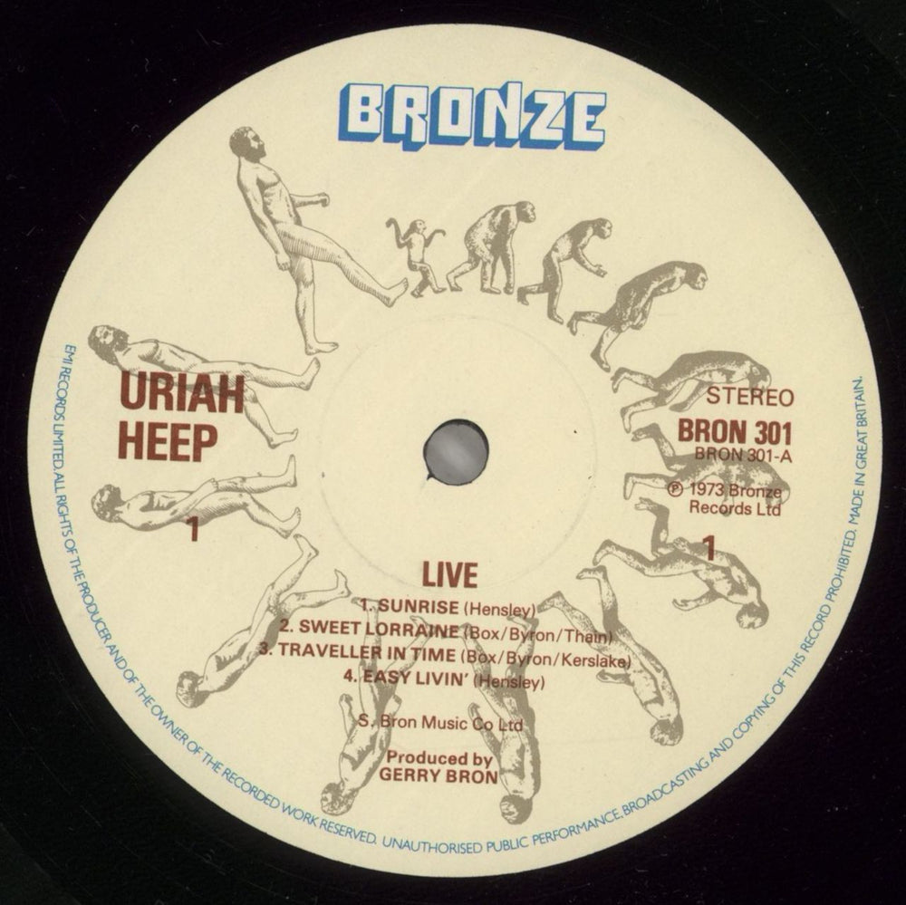 Uriah Heep Live UK 2-LP vinyl record set (Double LP Album) URI2LLI679446