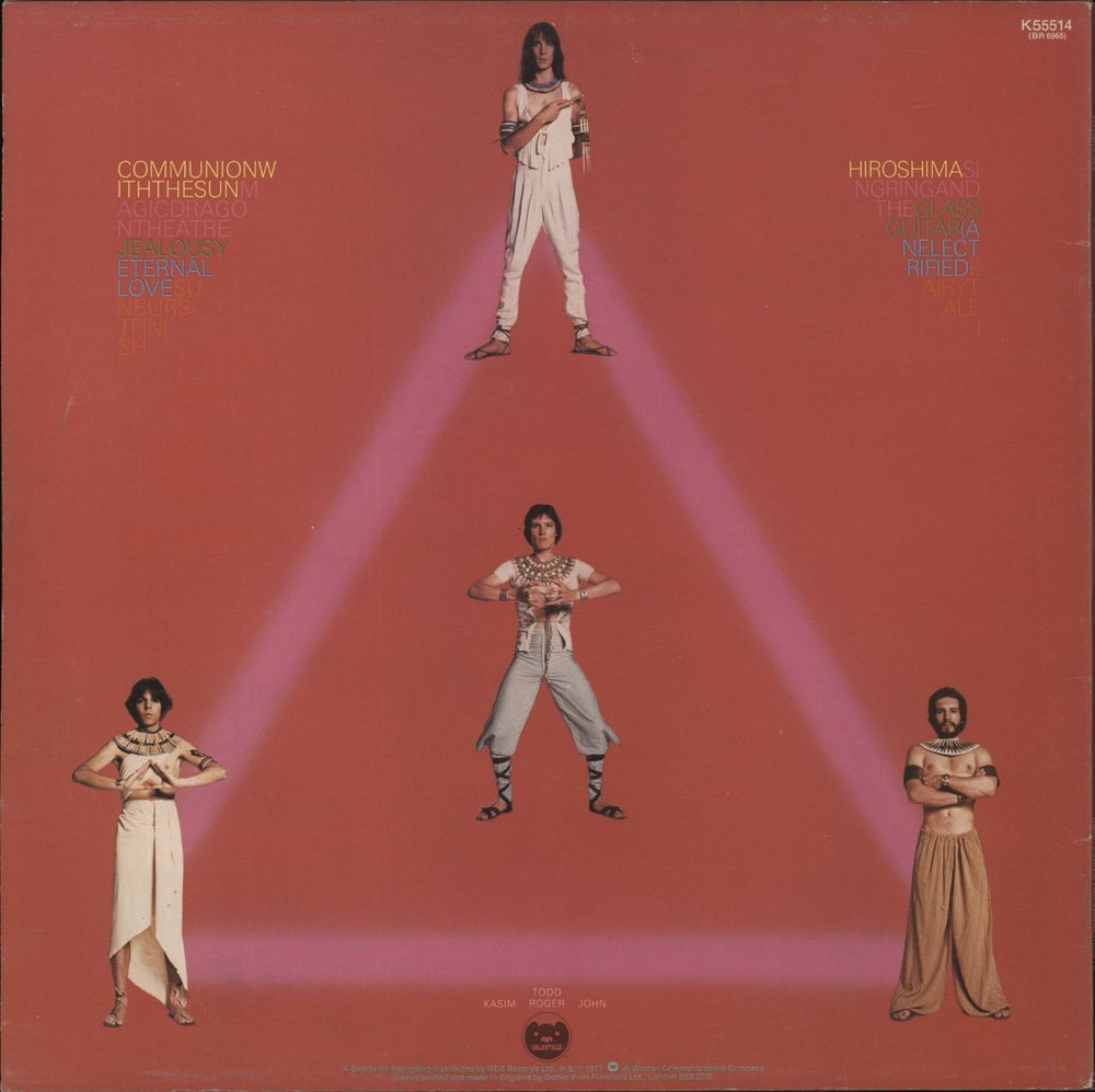 Utopia (US) Ra + Pyramid Insert UK vinyl LP album (LP record)