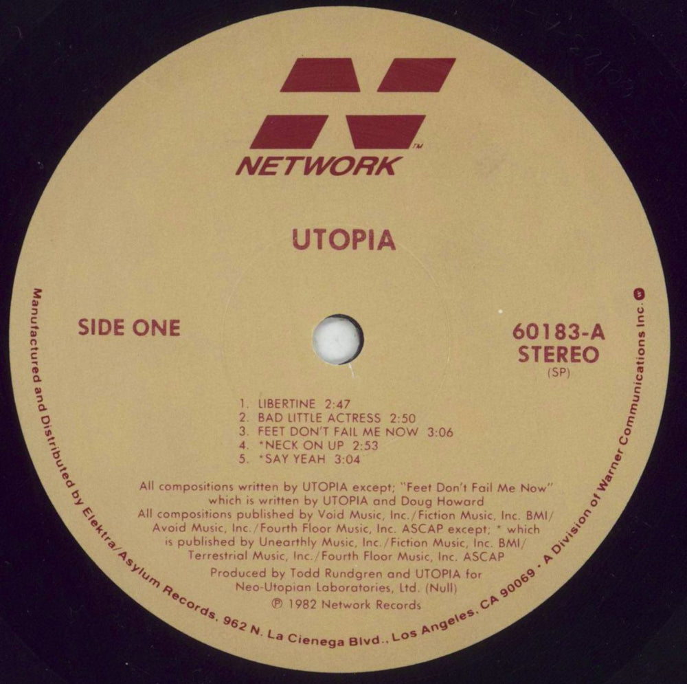 Utopia (US) Utopia + Bonus 5-Track LP US 2-LP vinyl record set (Double LP Album) UTO2LUT850780