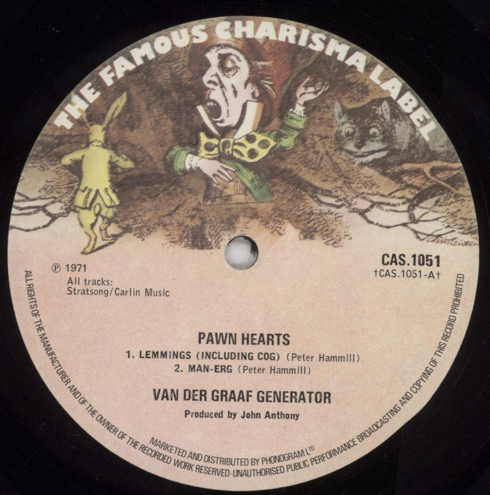 Van Der Graaf Generator Pawn Hearts - Small Madhatter UK vinyl LP album (LP record) VDGLPPA729441