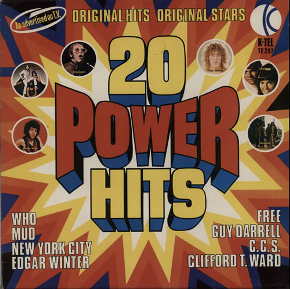 Various-60s & 70s 20 Power Hits UK vinyl LP album (LP record) TE297