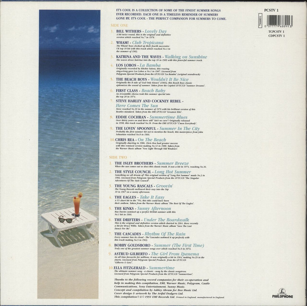 Various Artists It's Cool - 20 Classic Summer Hits UK vinyl LP album (LP record) 077779688913