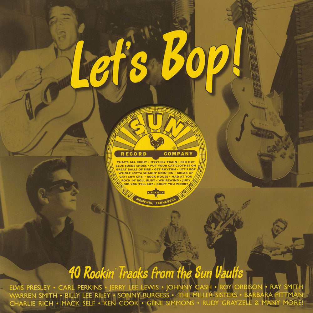 Various Artists Let's Bop! 40 Rockin' Tracks From The Sun Vaults UK 2-LP vinyl record set (Double LP Album) CHARLYL206