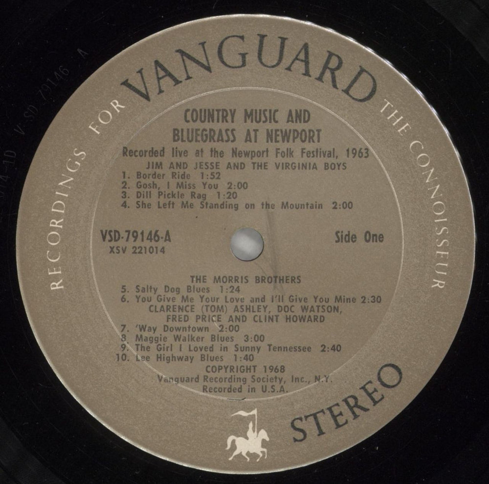 Various-Blues & Gospel Country Music And Bluegrass At Newport Canadian vinyl LP album (LP record) V-BLPCO876363