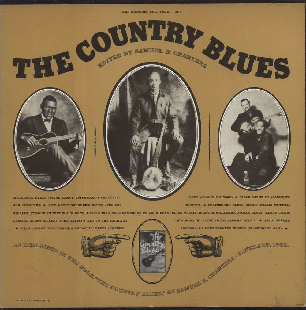 Various-Blues & Gospel The Country Blues - EX US vinyl LP album (LP record) RF1