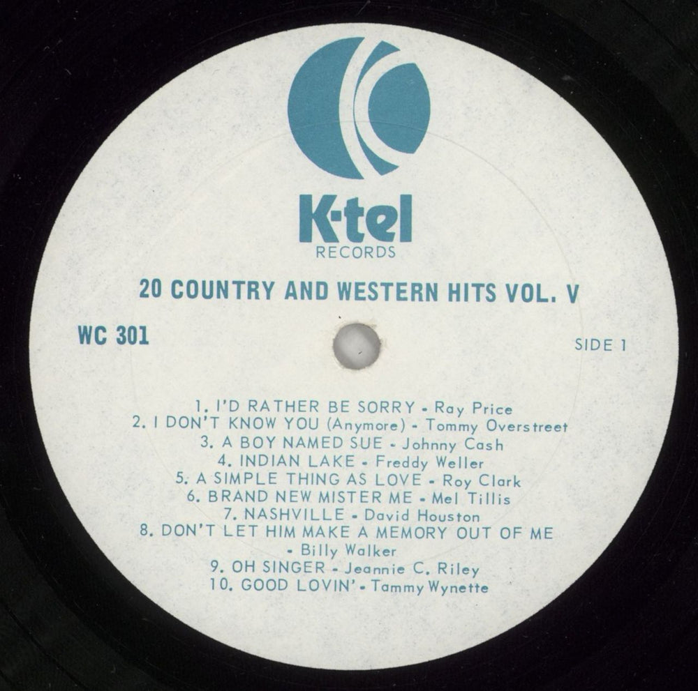Various-Country 20 Country & Western Hits Vol.5 Canadian vinyl LP album (LP record) CVALPCO872922