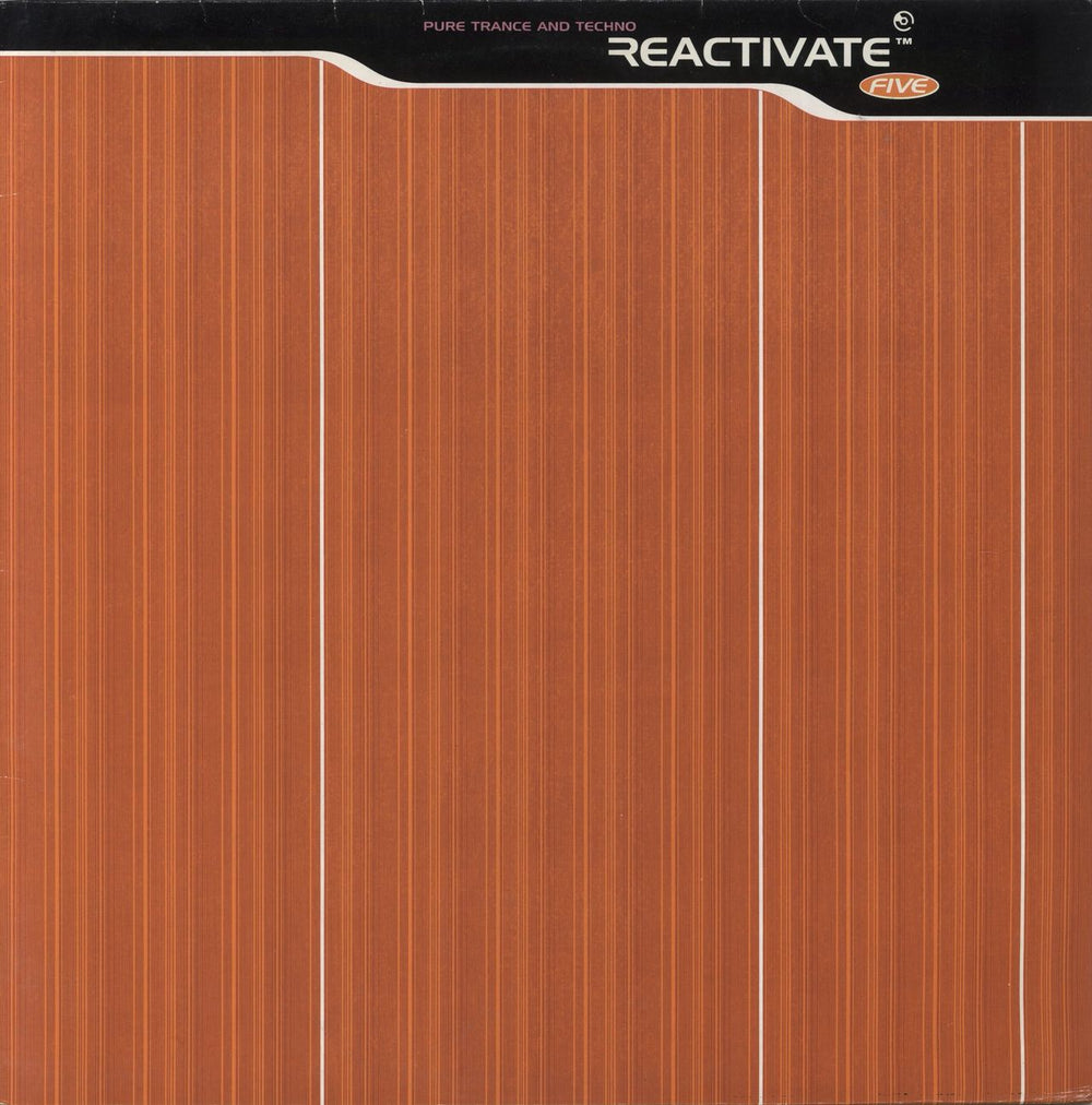 Various-Dance Reactivate Five - Pure Trance And Techno UK 2-LP vinyl record set (Double LP Album) REACTLP010