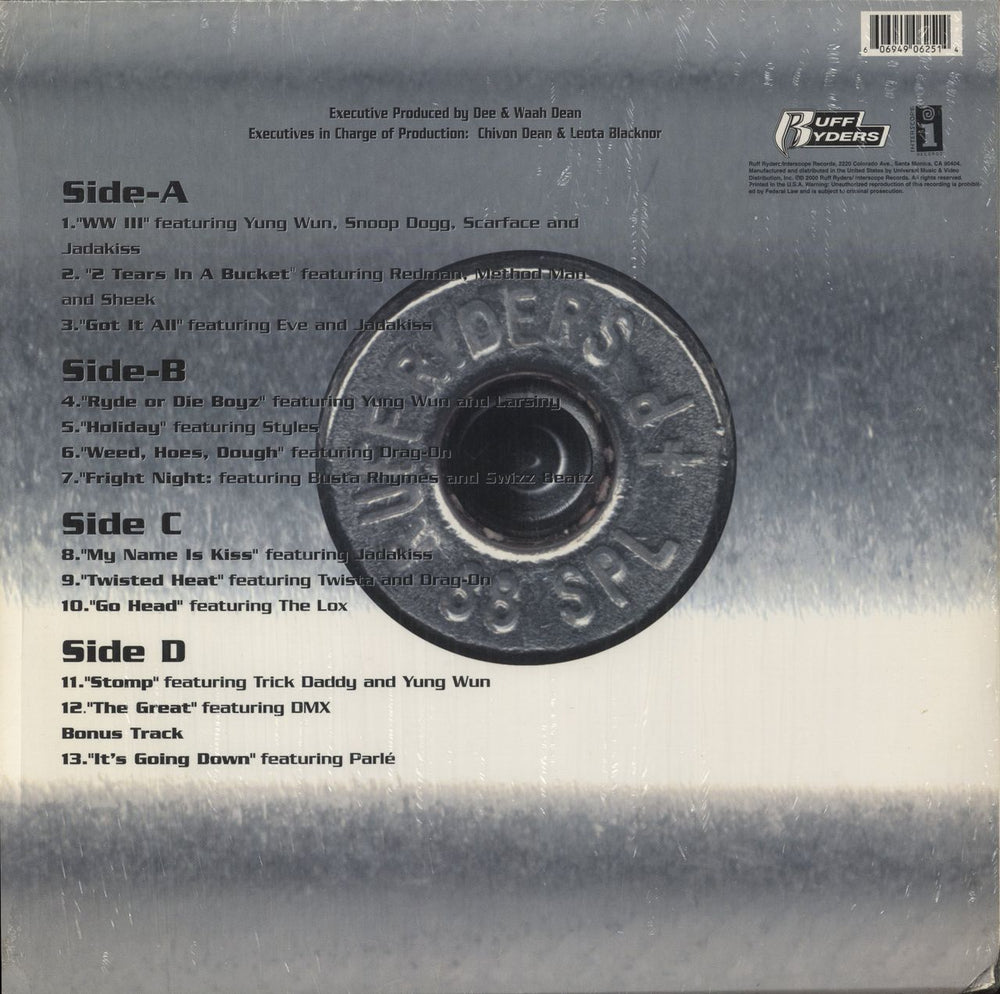 Various-Hip Hop & Rap Ryde Or Die Vol. II - Open Shrink US 2-LP vinyl record set (Double LP Album) 606949062514