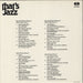 Various-Jazz That's Jazz Dutch 2-LP vinyl record set (Double LP Album) '1981