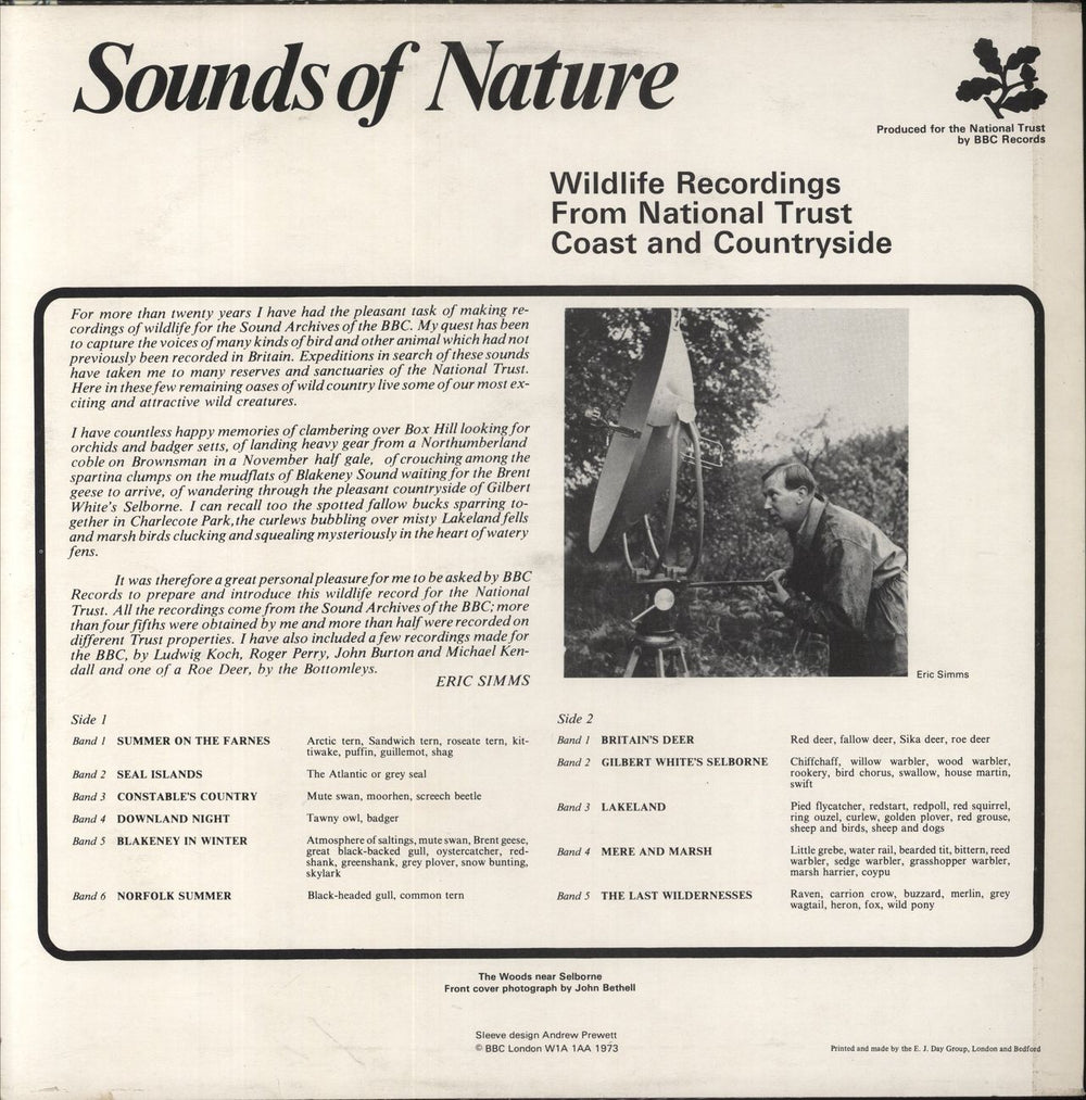 Various-Nature, Birds, Whales & Wildlife Sounds Of Nature UK vinyl LP album (LP record)