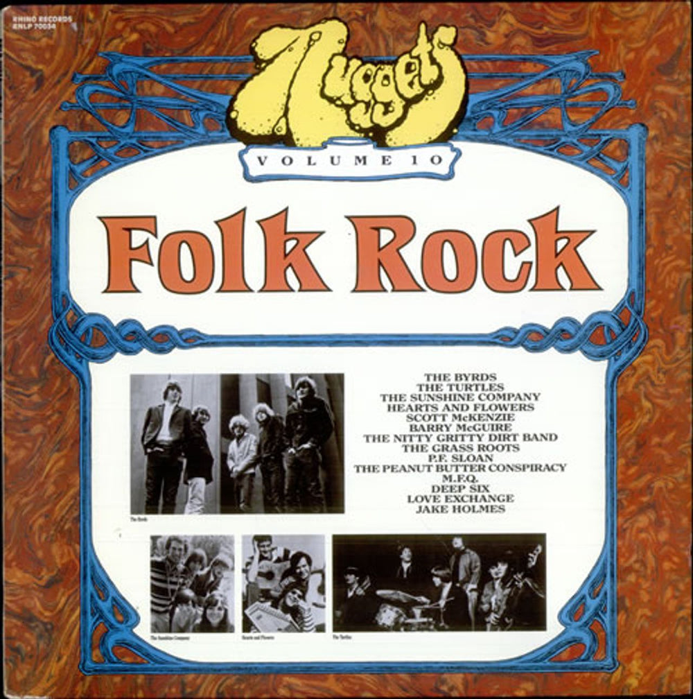 Various-Prog & Psych Nuggets Volume Ten - Folk Rock US vinyl LP album (LP record) RNLP70034