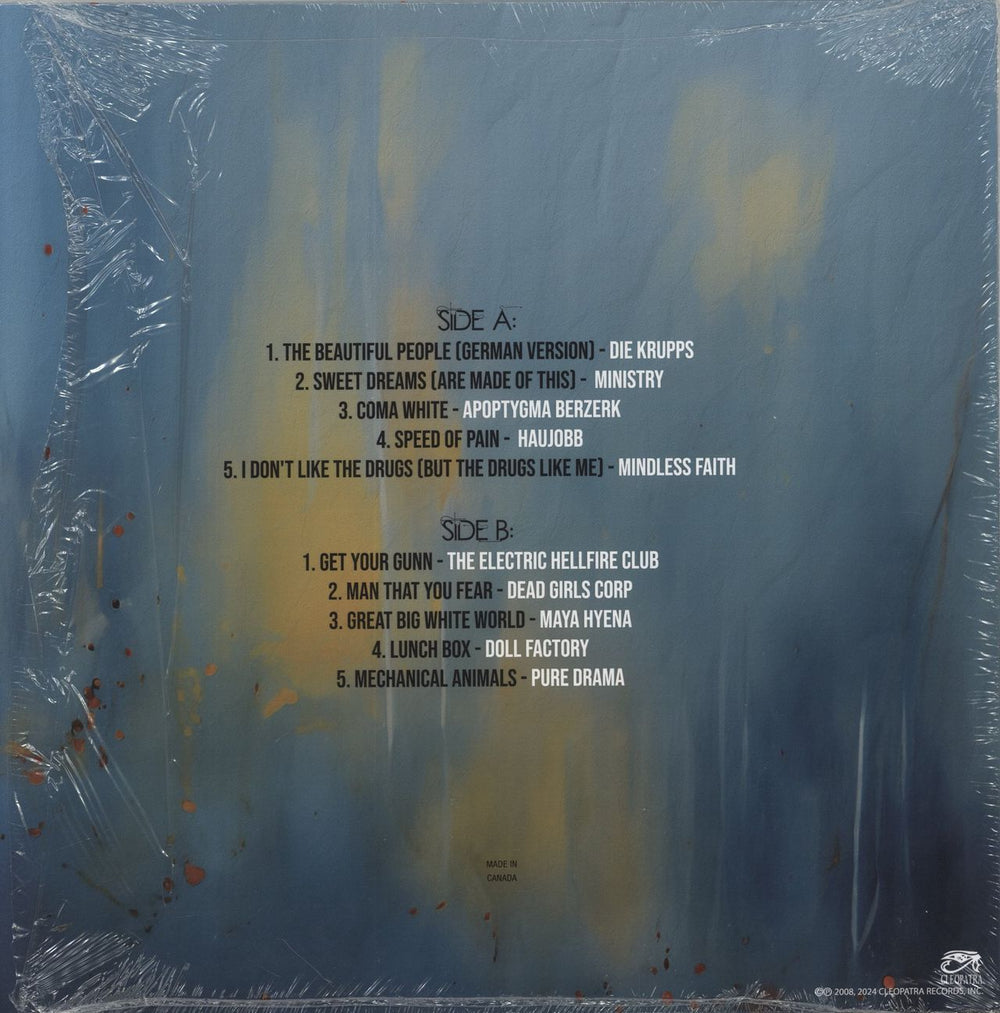 Various-Rock & Metal A Tribute To Marilyn Manson Canadian vinyl LP album (LP record) 889466531118