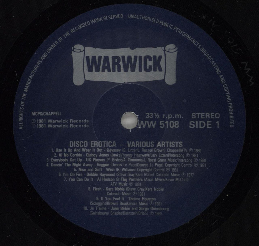 Various-Soul & Funk Disco Erotica UK vinyl LP album (LP record) SJFLPDI593031