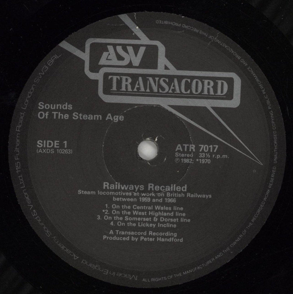 Various-Trains Railways Recalled UK vinyl LP album (LP record) V-TLPRA863783